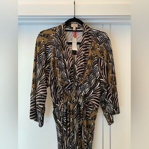 Banana Republic NWT Animal Print Kimono Style Dress